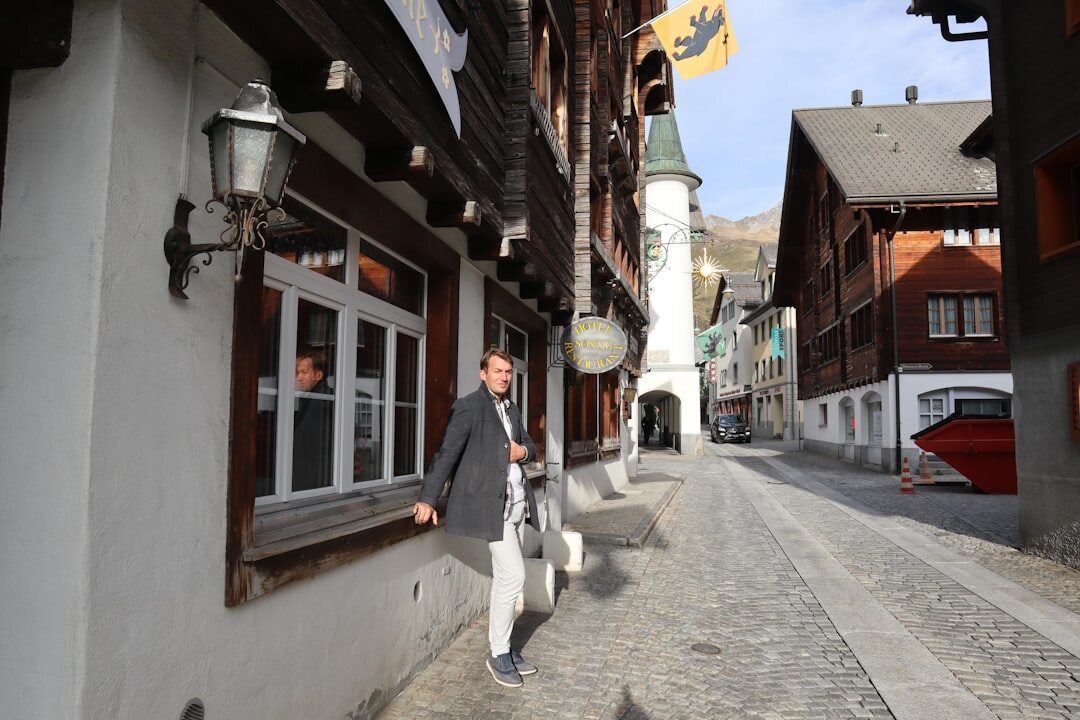 Portrait of a young Swiss man, archivist and video editor, friendly smile