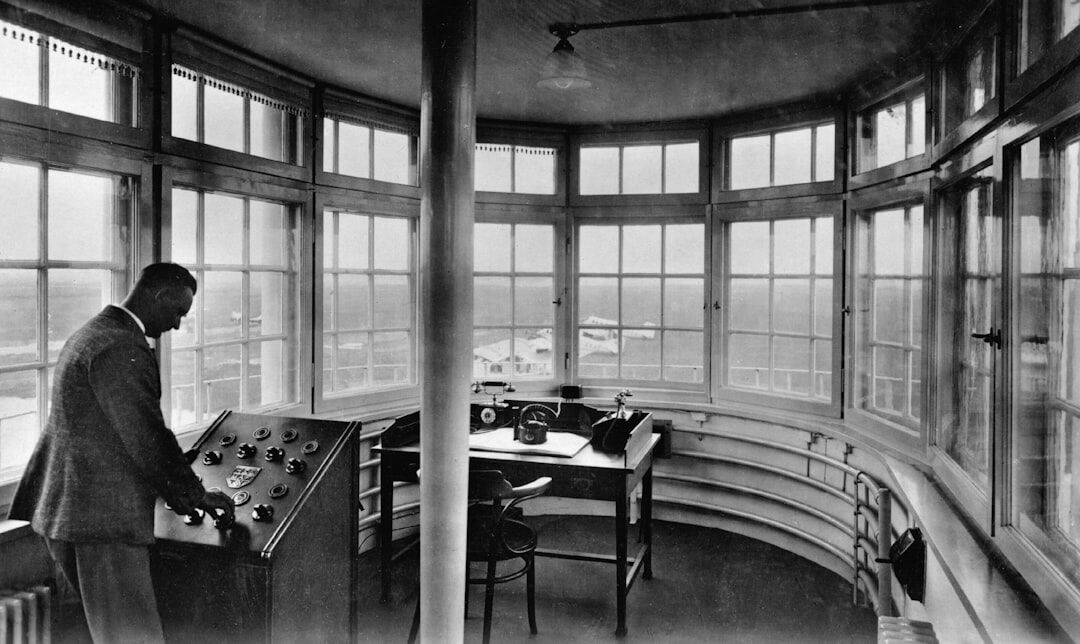 1950s mad men style office
